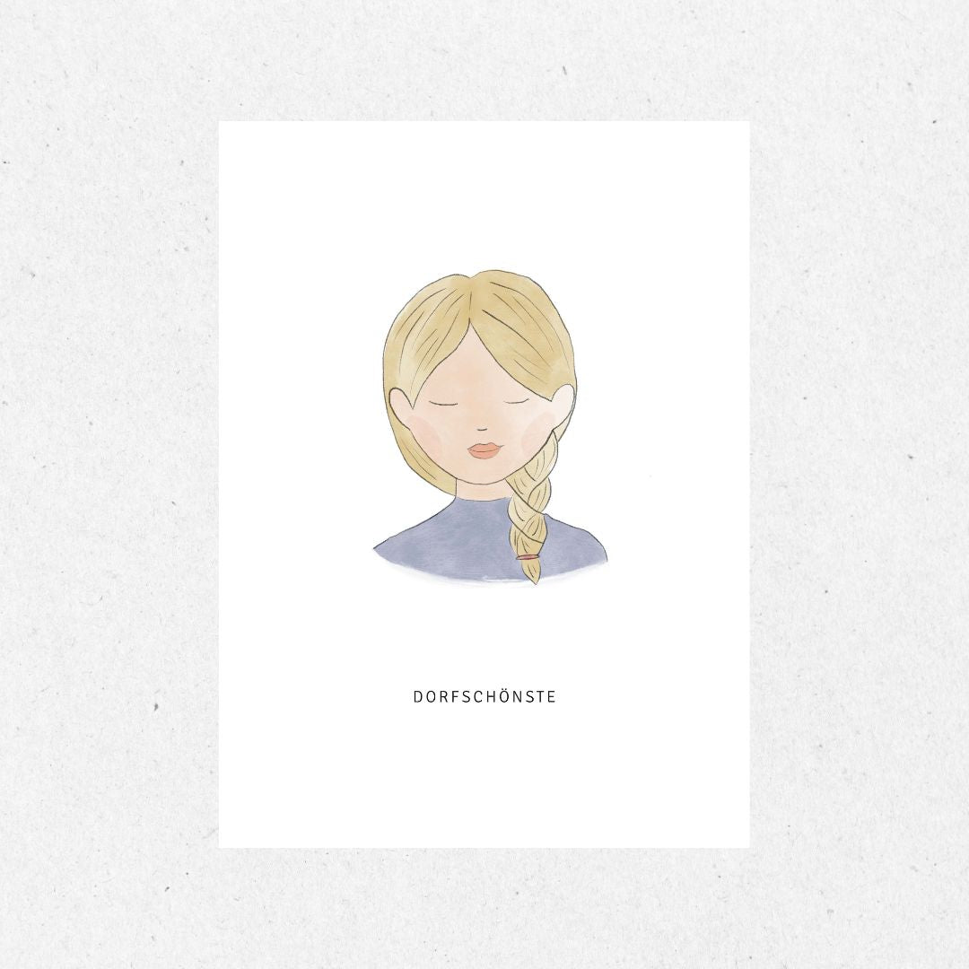 Grußkarte Dorfschönste